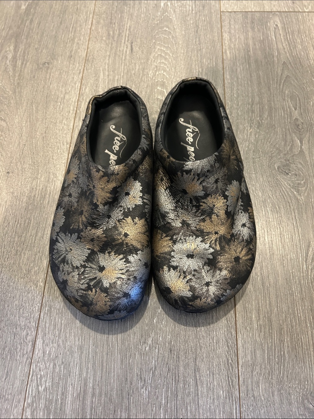 Free People Floral Clogs